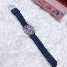 Showa Retro style, with box, Disney official Cheshire Cat wristwatch #QY0G63