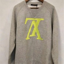 Louis Vuitton Upside Sweatshirt Gray/Yellow S Pre-Owned 18AW Designer Authentic