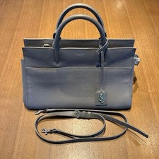 Saint Laurent 2-way handbag, gray, women's, with certificate of authenti #QY7J0W