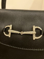GUCCI Bijou Horsebit 1955 2-way Shoulder Bag Black #QYI892