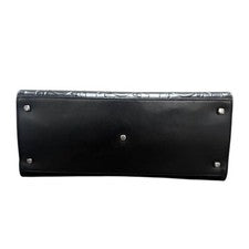 Ferragamo handbag, Gancini pattern, embossed leather, suede, with protec #QY4JA3