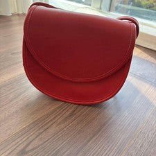 COACH Old Coach leather shoulder bag, red Women #QY0V62