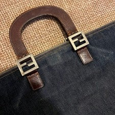 FENDI Dark Blue Tote Bag Pre-Owned #QYGZU7
