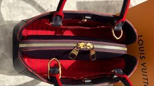 LOUIS VUITTON Monogram Empreinte Montaigne BB Navy #QY2UAG