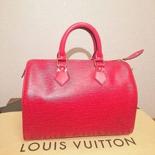 LOUIS VUITTON Epi Mini Boston Handbag Red #QYEEE2
