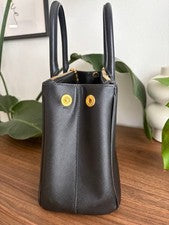 PRADA Saffiano Leather Handbag, Black #QYCFU6