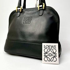 LOEWE Anagram Nappa Leather Handbag, Black #QY5SS3
