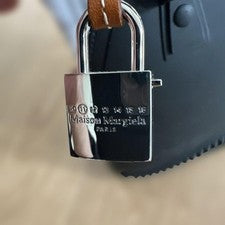 Maison Margiela 11 2Way Rubber Canvas Check Black Handbag #QY3WTH