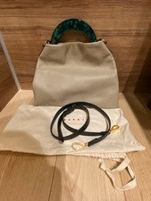 MARNI Beige Leather Venice Small Bag Calfskin Women #QY9FPY