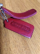 OLD COACH Shoulder Bag, Red, Genuine Leather #QY4B30