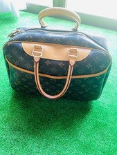 Louis Vuitton handbag, navy brown #QYEDGG