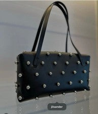 JIL SANDER GOJI PILLOW Studded Small Bag #QY14C5