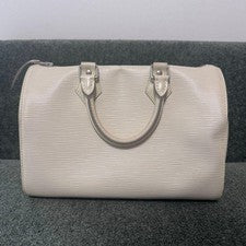 LOUIS VUITTON Epi Speedy 25 Vanilla #QY68MO