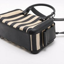 DELVAUX Raffia x Leather 2-Way Handbag #QYL0X2