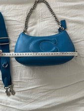 COACH Blue Handbag with Chain Strap #QYD3MK