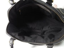 Gucci Horsebit Handbag, Classic Finish, Grained Leather, Black #QYL9I5