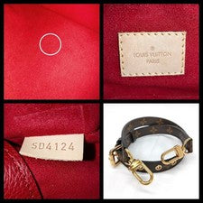 LOUIS VUITTON Pallas Monogram Canvas Leather Handbag Women #PG7K2X