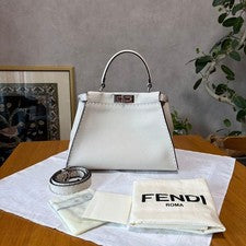 FENDI Selleria Peekaboo Regular 8BN290 Handbag 2WAY #QYINPI