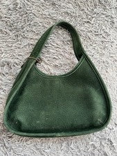 COACH OLD COACH NUBAC GREEN ERGO w charm, Genuine Leather #QY4B20