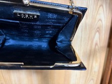 LOEWE handbag, black, with clasp closure. #QY5DYQ