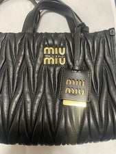 Miu Miu Matelassé Leather Handbag #QY38SV
