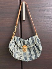 Louis Vuitton Denim Mini Pleated Handbag #QY9G4G