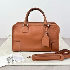 LOEWE Amazona 36 Tan 2-way handbag Anagram #QY7IWI