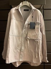Louis Vuitton Bleached Denim Shirt with Removable Pocket New Unused
