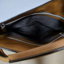 BERLUTI Armour Calligraphy Scritto Leather Tote Bag Brown #QYF1HZ