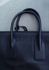 YSL Black Leather Tote Bag #QY39KQ