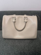 LOUIS VUITTON Epi Speedy 25 Vanilla #QY68MO