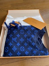 Louis Vuitton Navy Monogram Sweatshirt Wool Blend Pre-Owned