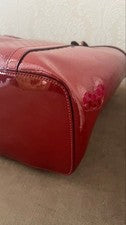 GUCCI Red Patent Enamel Tote Bag Logo Pattern W44 H28 D15 Dustbag #QYC8KF