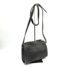 Old Coach 09834-307 Leather Shoulder Bag, Black @OH26 #QY1XX1