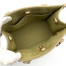 LOUIS VUITTON Monogram Empreinte Bicolor On-the-Go PM Green #QYC107