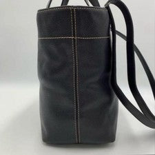 CHANEL Black Leather Handbag 2-Way Women #QYD3AF