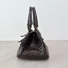 BOTTEGA VENETA handbag, Intrecciato, dark brown #QY2SKD
