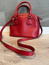 GUCCI GG logo handbag, 2-way design, with shoulder strap. Red #QYIGSZ