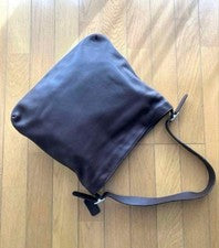 Old Coach Shoulder Bag, Made in USA, Brown Glovetanned Leather #QY4IS8