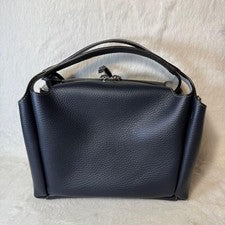 TOD’S Leather Baulette Mini Bag, Navy #QYG3GY