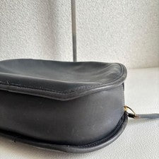 Old Coach Shoulder Bag, Black, Made in USA, Leather #QYJY92