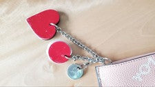 Christian Louboutin Genuine Leather LOVE Pink Pouch Bag #QY3020