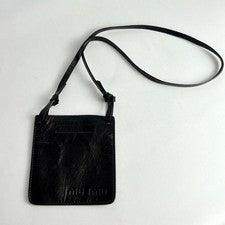[Extremely Good Condition] MIU MIU Mini Shoulder Bag Leather Black