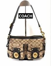 COACH Signature Shoulder Bag y2k F12869 #QY2SO9