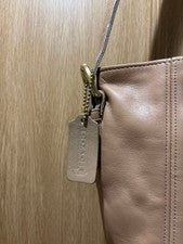 OLD COACH Beige Leather Shoulder Bag #QYGYG0