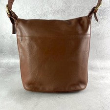 COACH Old Coach Shoulder Bag Leather 4115 Brown USA #QYJIO7