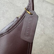 OLDCOACH ERGO Shoulder Bag y2k Brown Leather #QY67WS