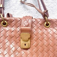 Bottega Veneta Intrecciato Handbag Tote Bag Brown #QYGXSE