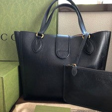 Hankyu Department Store Gucci Double G Small Tote Bag #QY3WNK
