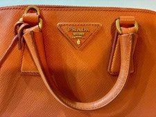 PRADA Saffiano Handbag Orange #QY7R9B